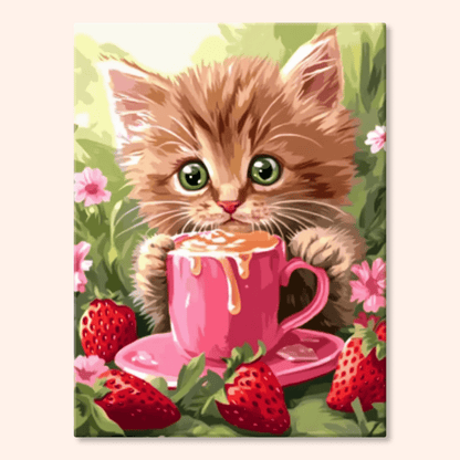 Paint by numbers - Berry Latte - MyArt