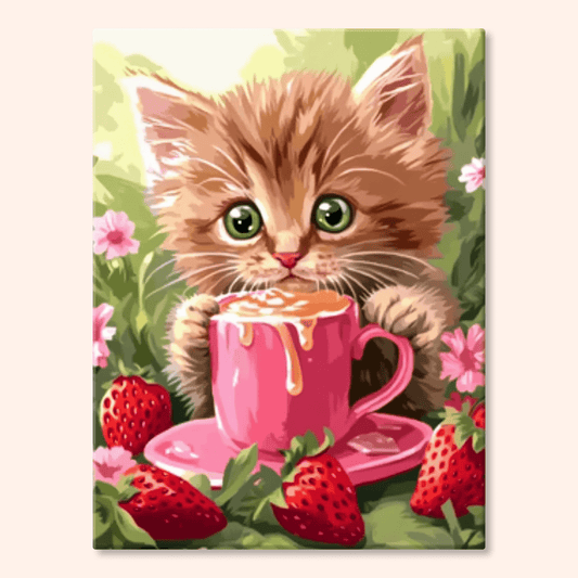 Paint by numbers - Berry Latte - MyArt