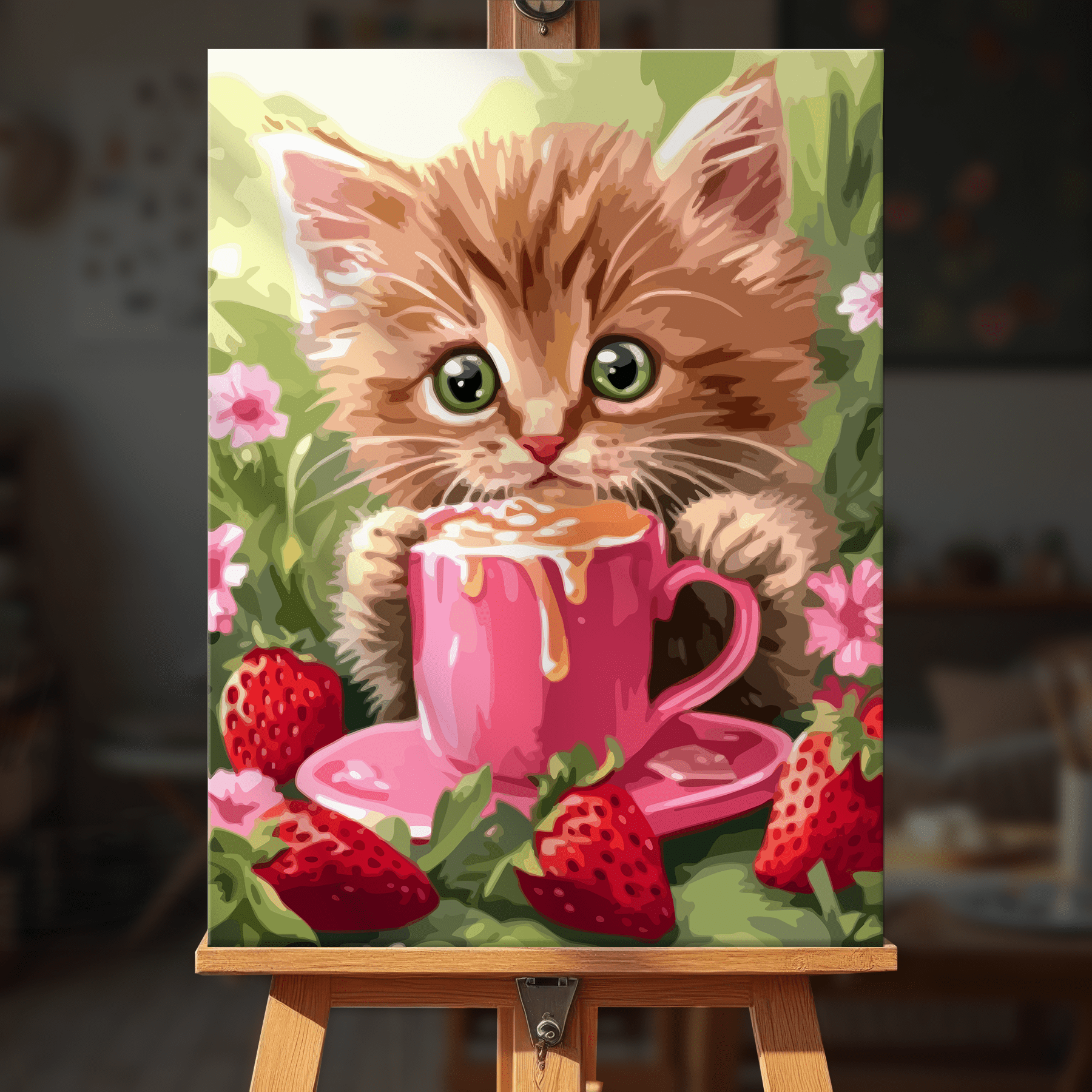 Paint by numbers - Berry Latte - MyArt