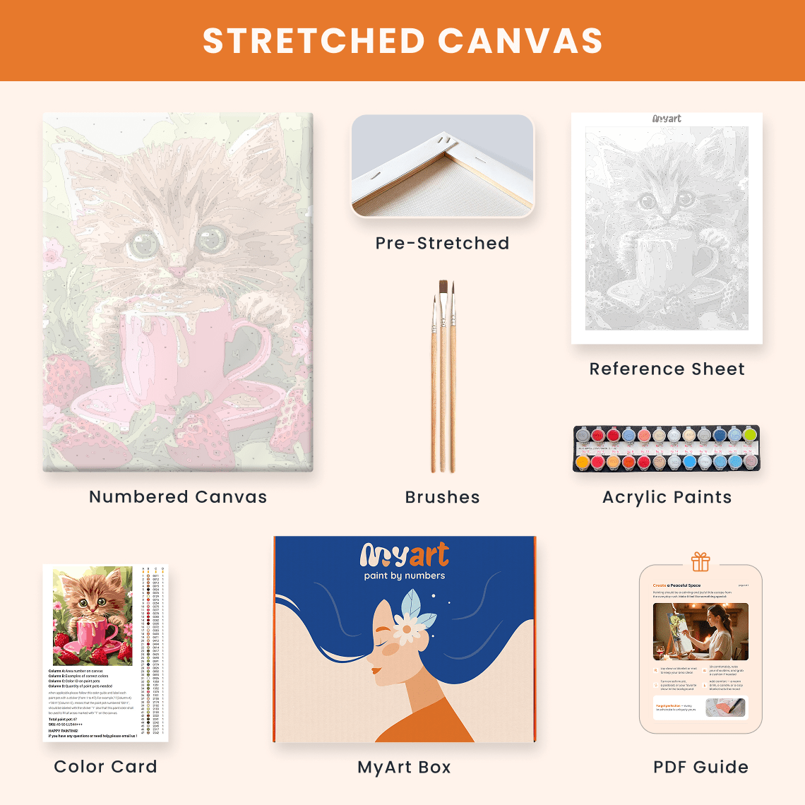 Paint by numbers - Berry Latte - MyArt