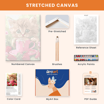 Paint by numbers - Berry Latte - MyArt