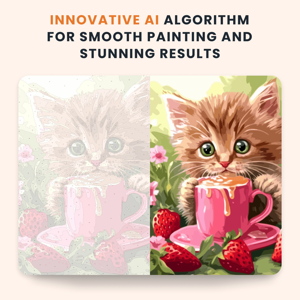 Paint by numbers - Berry Latte - MyArt