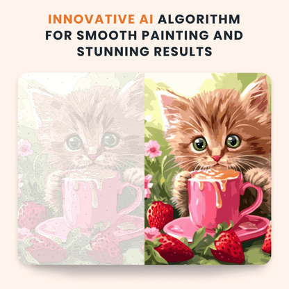 Paint by numbers - Berry Latte - MyArt