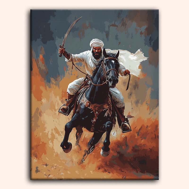 Paint by numbers - Blazing Charge - MyArt