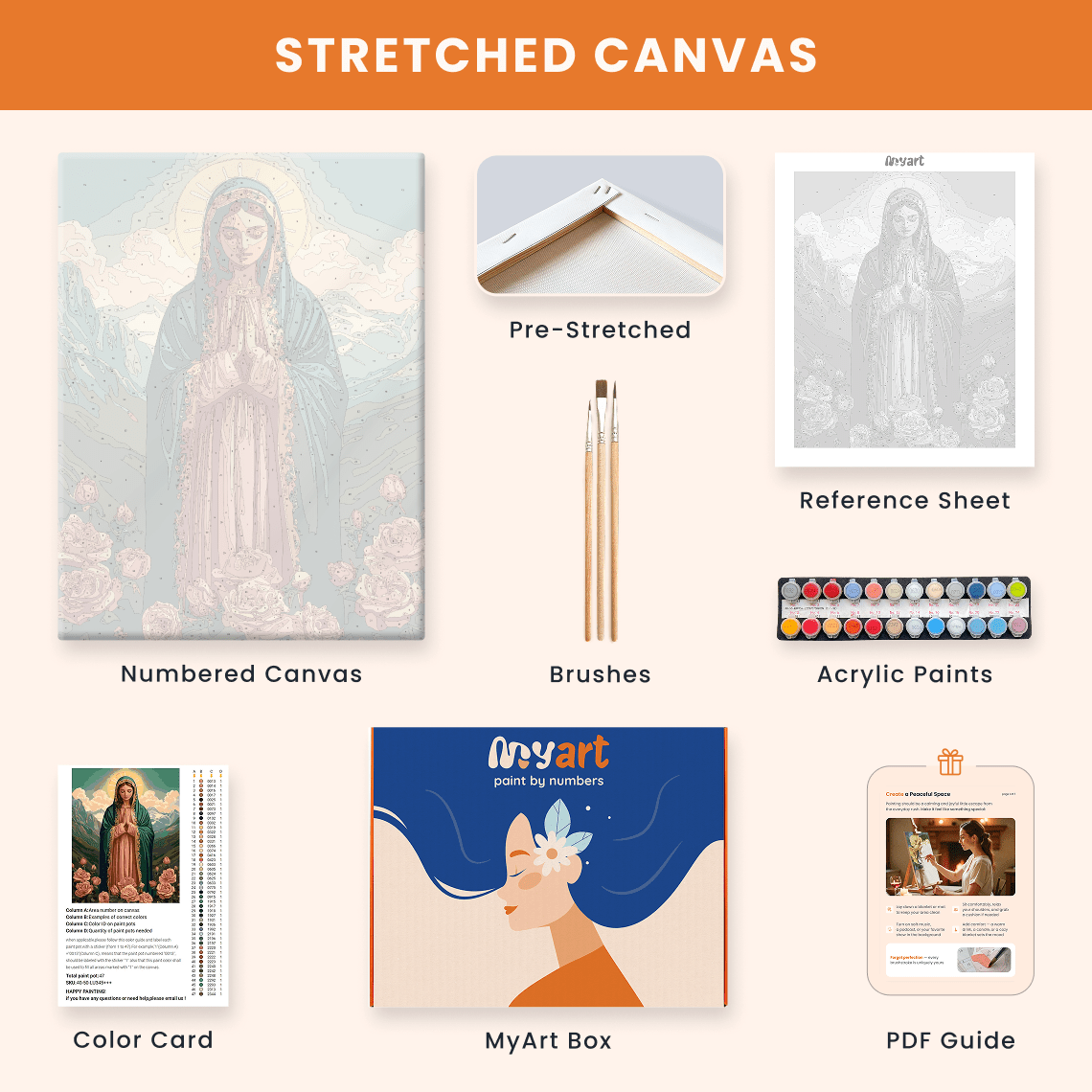 Paint by numbers - Blessed Mother - MyArt