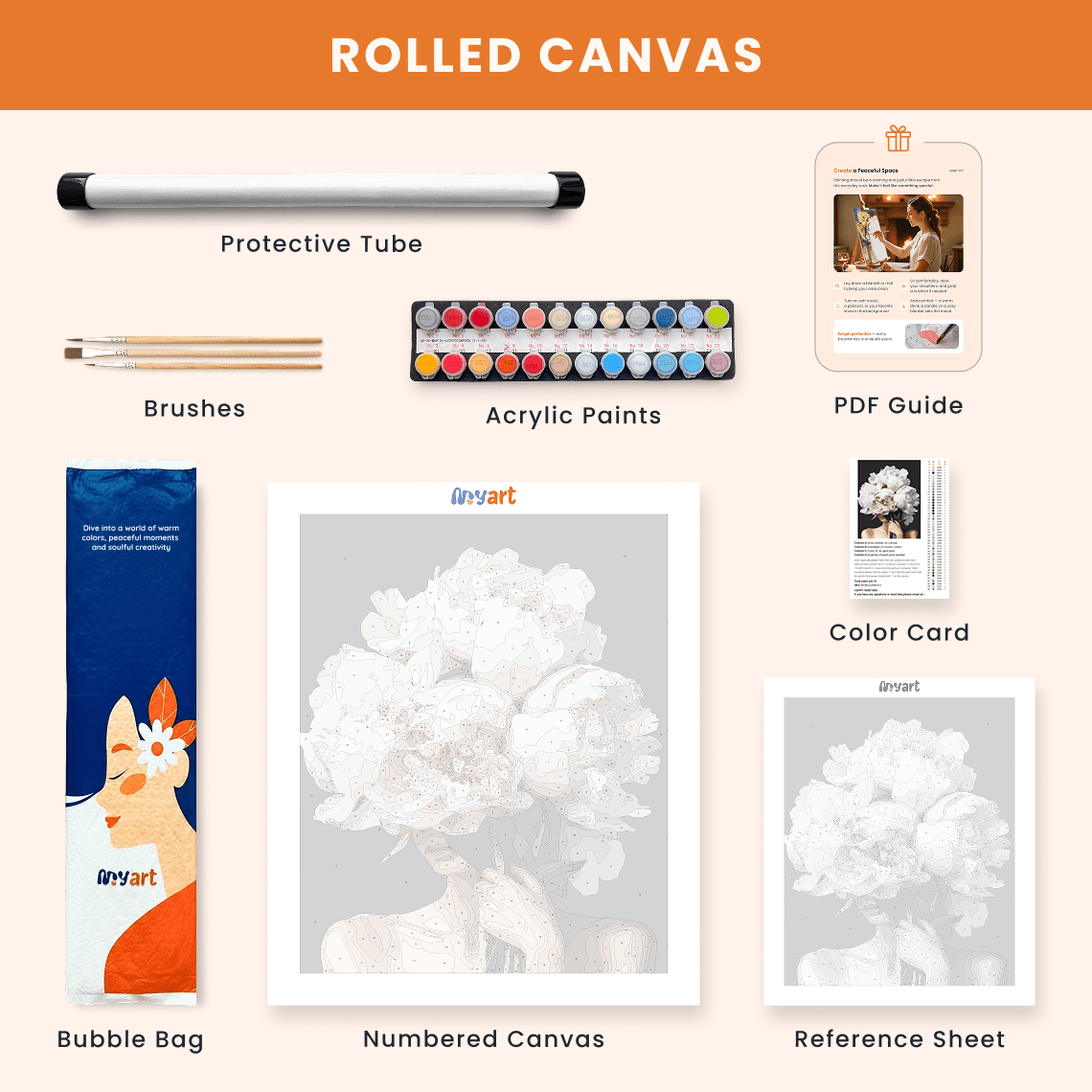 Paint by numbers - Bloomed in Silence - MyArt