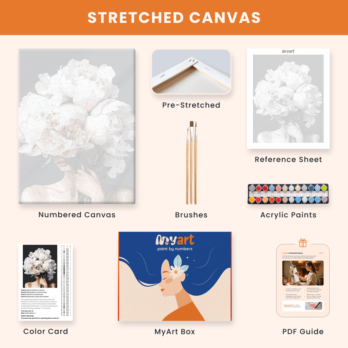 Paint by numbers - Bloomed in Silence - MyArt