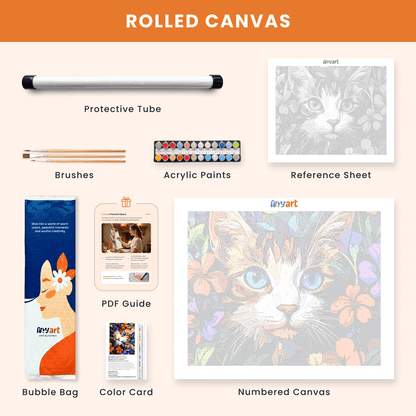 Paint by numbers - Blooming Eyes - MyArt