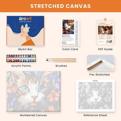 Paint by numbers - Blooming Eyes - MyArt