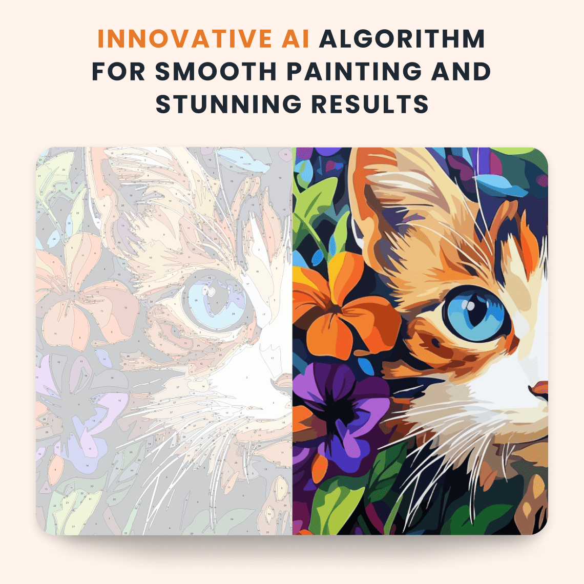 Paint by numbers - Blooming Eyes - MyArt