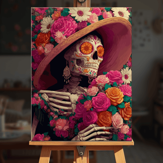 Paint by numbers - Blooming Skeleton - MyArt