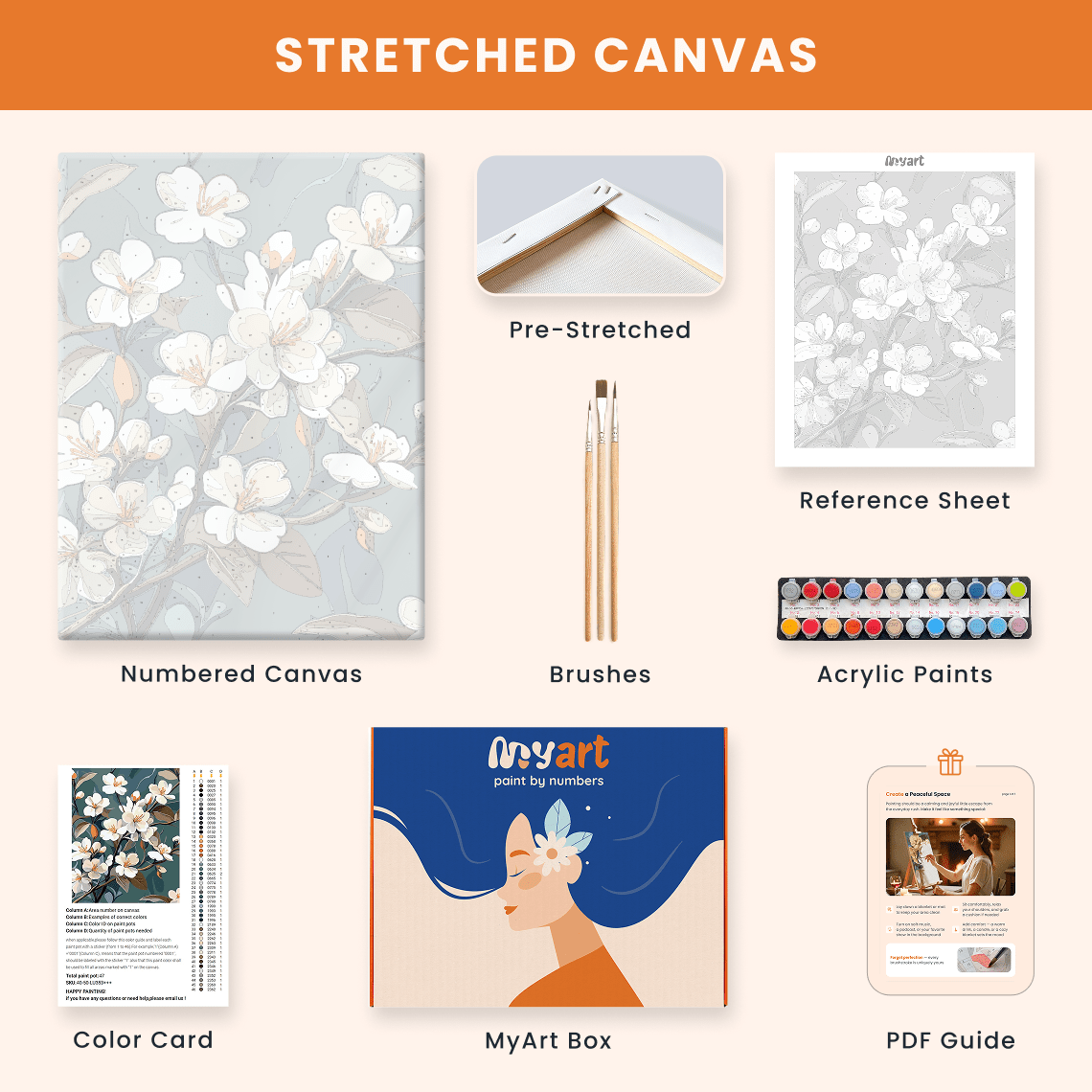 Paint by numbers - Blooming Whispers - MyArt