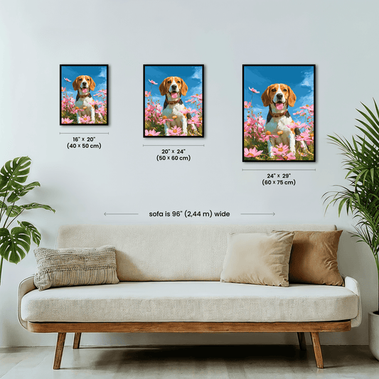 Paint by numbers - Blossom Beagle - MyArt