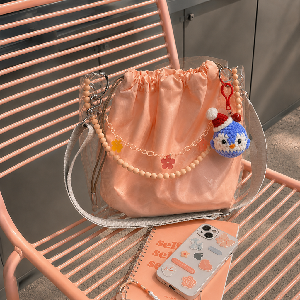Blue Penguin Keychain