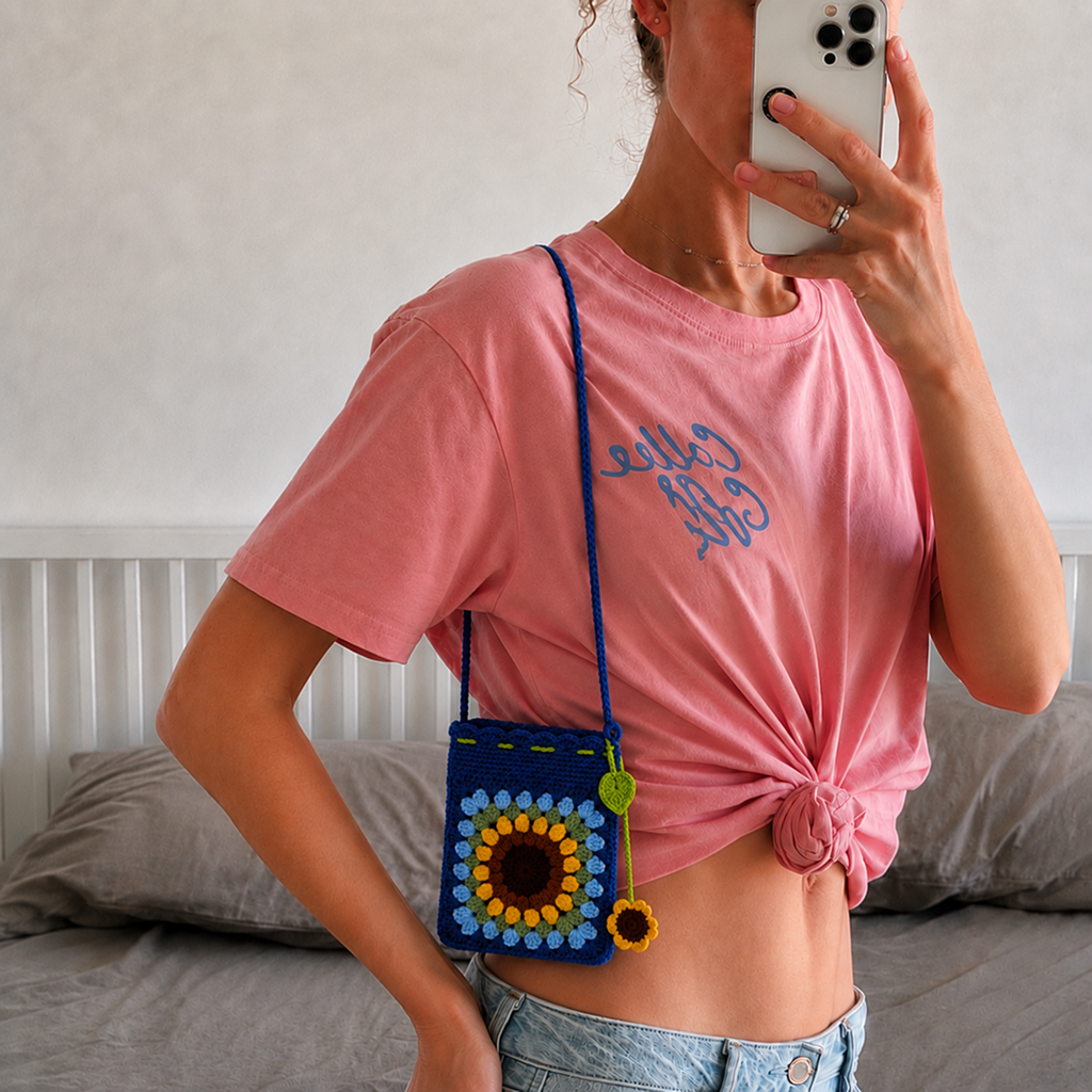 Blue Sunflower Tote Bag