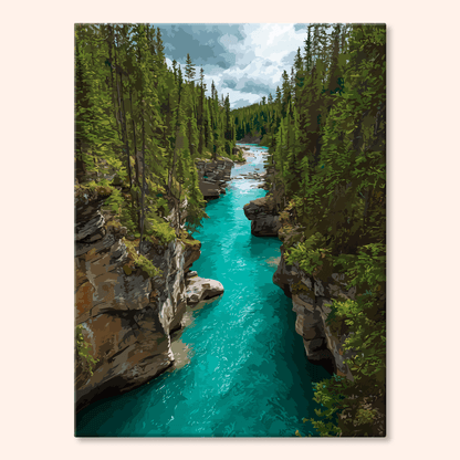 Paint by numbers - Blue Canyon - MyArt