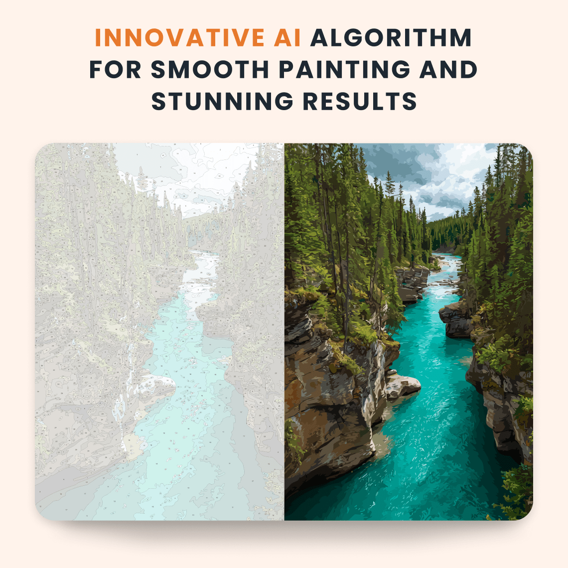 Paint by numbers - Blue Canyon - MyArt