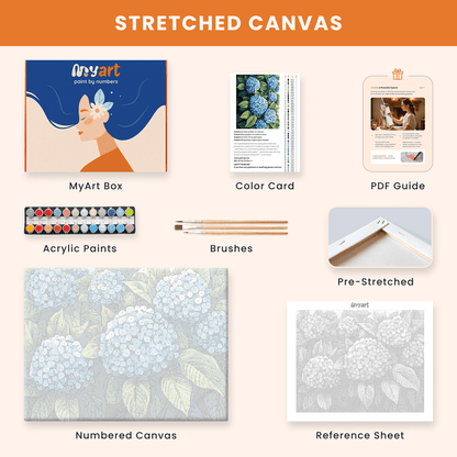 Paint by numbers - Blue Harmony - MyArt