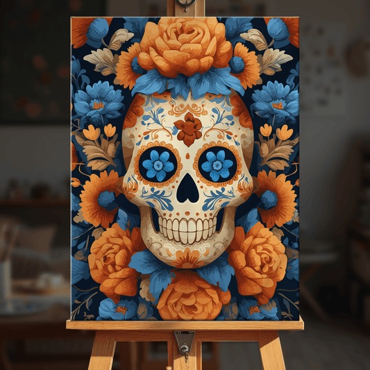 Paint by numbers - Blue Marigold - MyArt