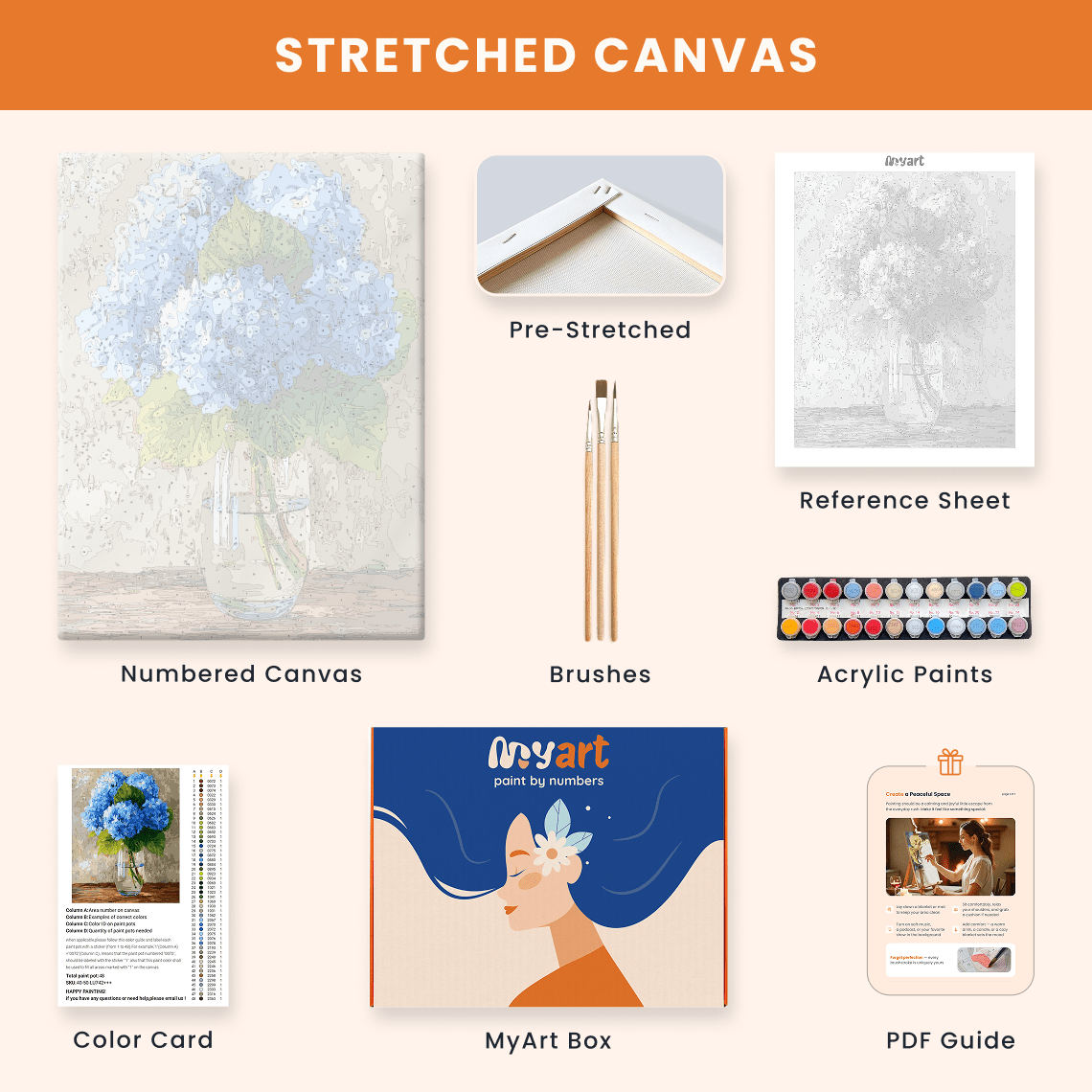 Paint by numbers - Blue Silence - MyArt