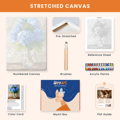 Paint by numbers - Blue Silence - MyArt