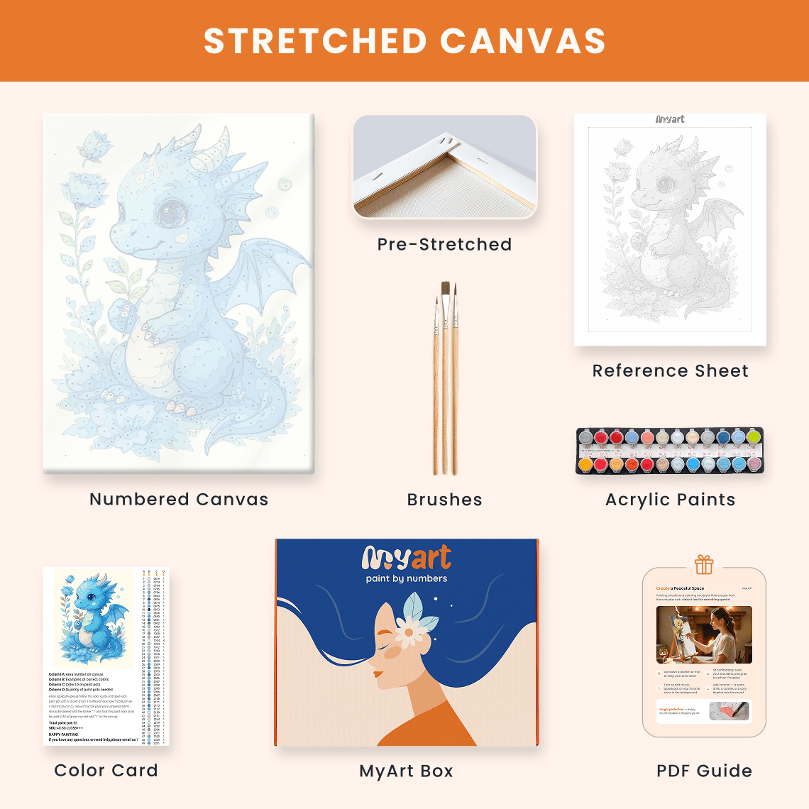 Paint by numbers - Blue Whisper - MyArt