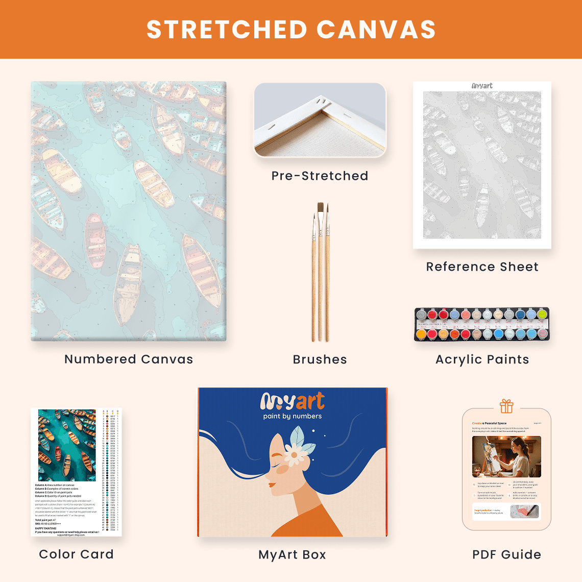 Paint by numbers - Boat Mosaic - MyArt