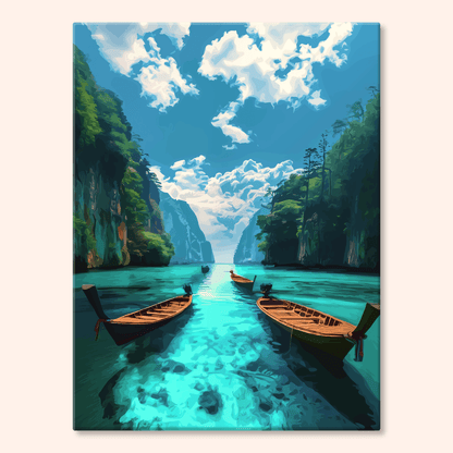 Paint by numbers - Boat Serenity - MyArt