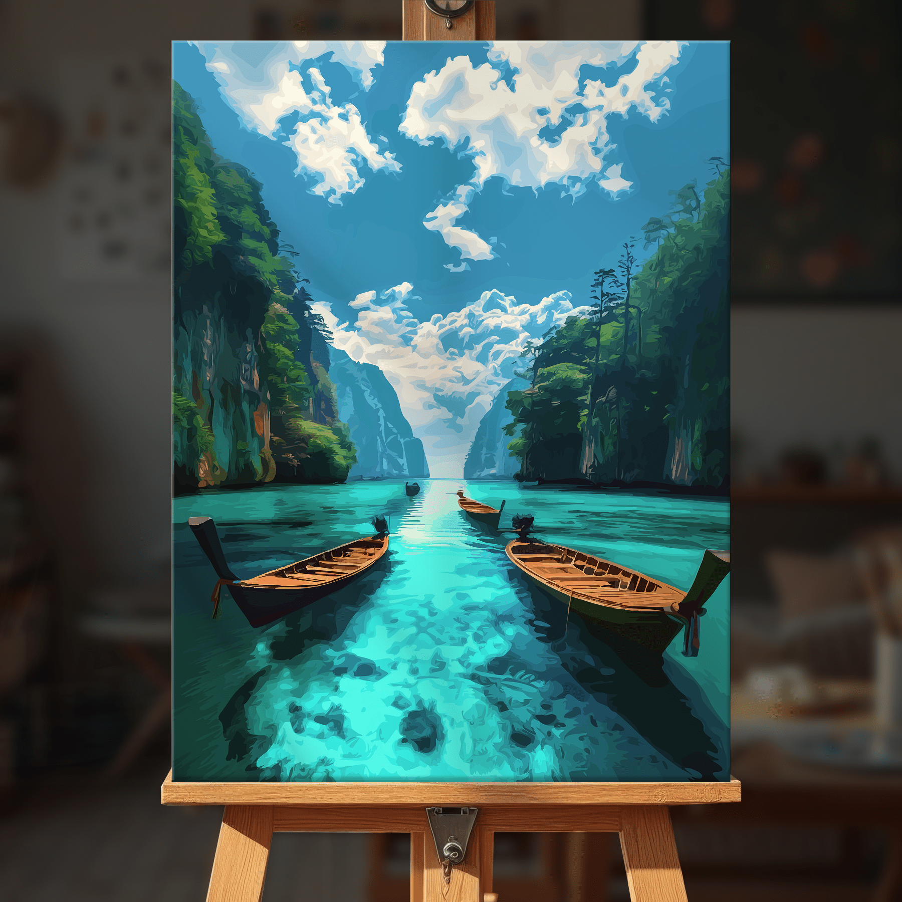 Paint by numbers - Boat Serenity - MyArt