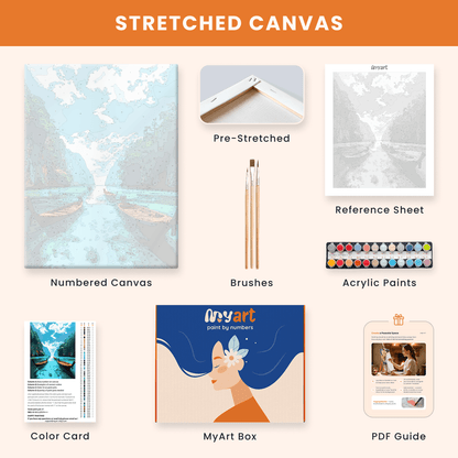 Paint by numbers - Boat Serenity - MyArt