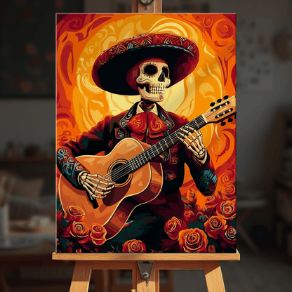 Paint by numbers - Bone Guitar - MyArt