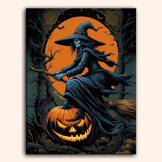 Paint by numbers - Broom Witch - MyArt