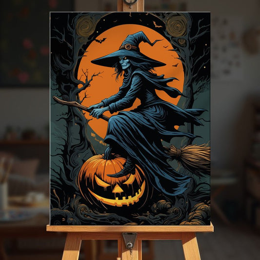 Paint by numbers - Broom Witch - MyArt