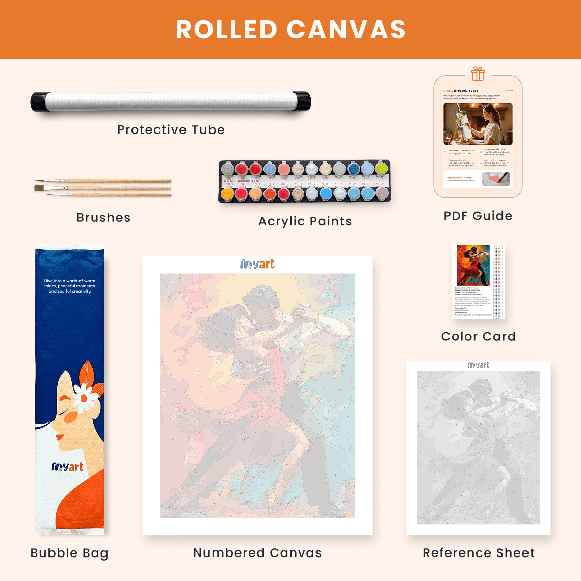 Paint by numbers - Burning Tango - MyArt