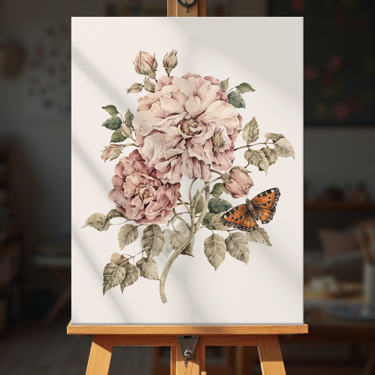 Butterfly on a Rose