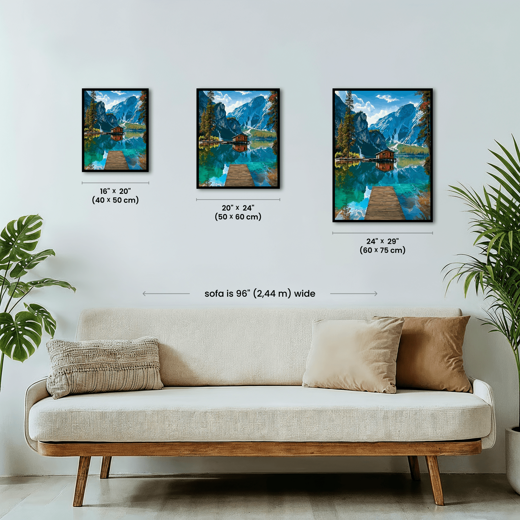 Paint by numbers - Cabin Reflections - MyArt