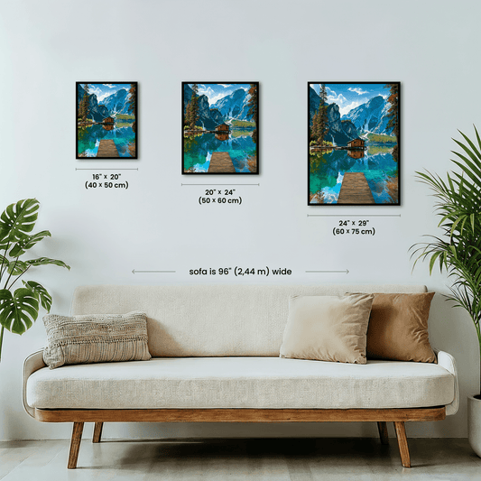 Paint by numbers - Cabin Reflections - MyArt