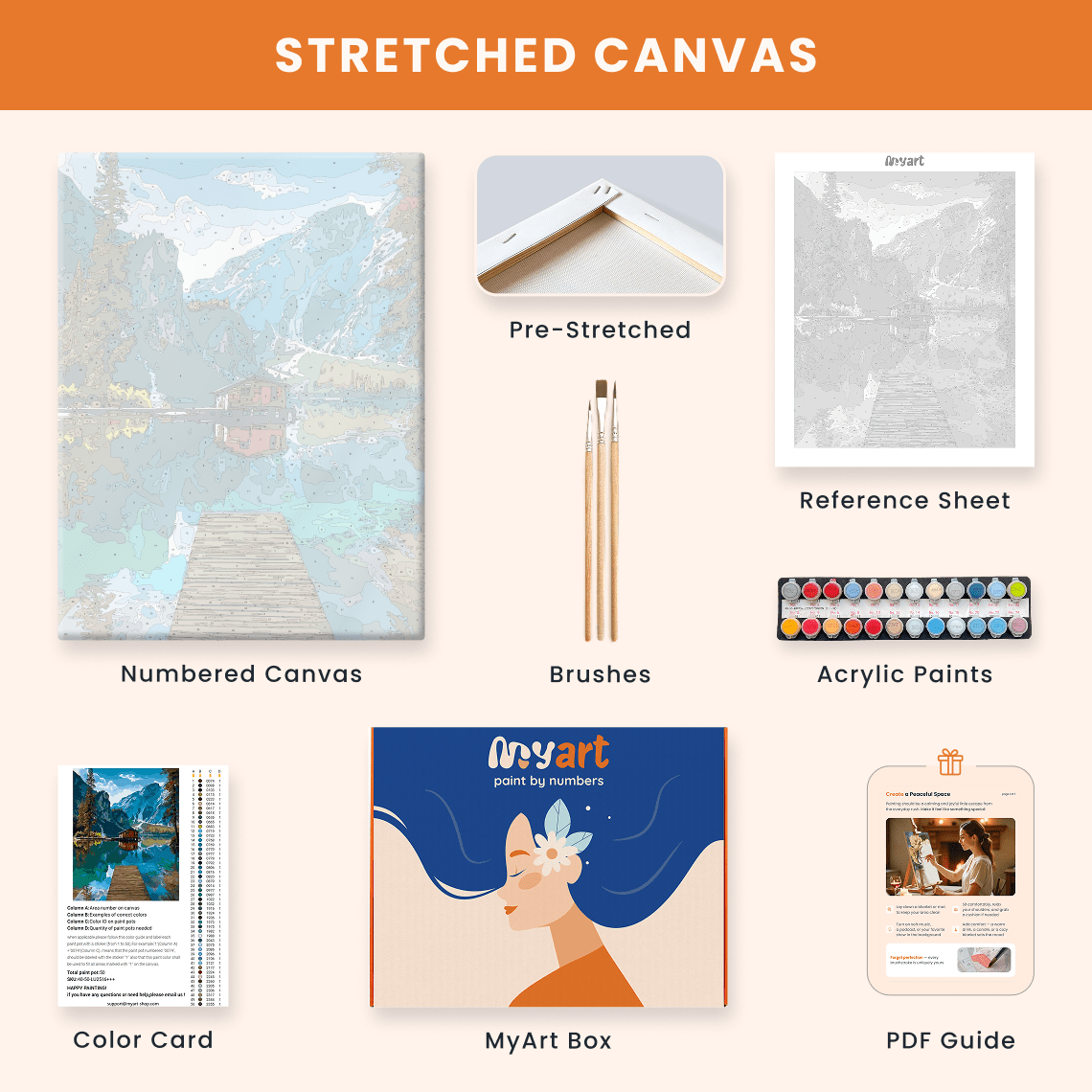 Paint by numbers - Cabin Reflections - MyArt