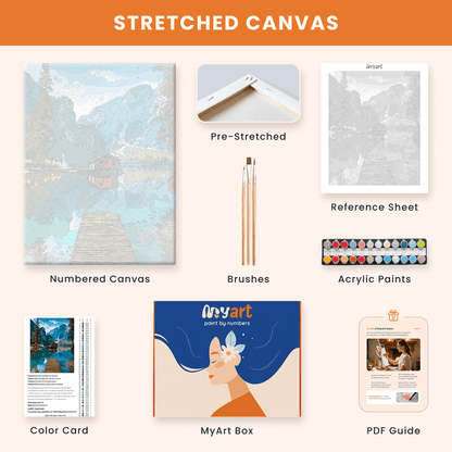 Paint by numbers - Cabin Reflections - MyArt