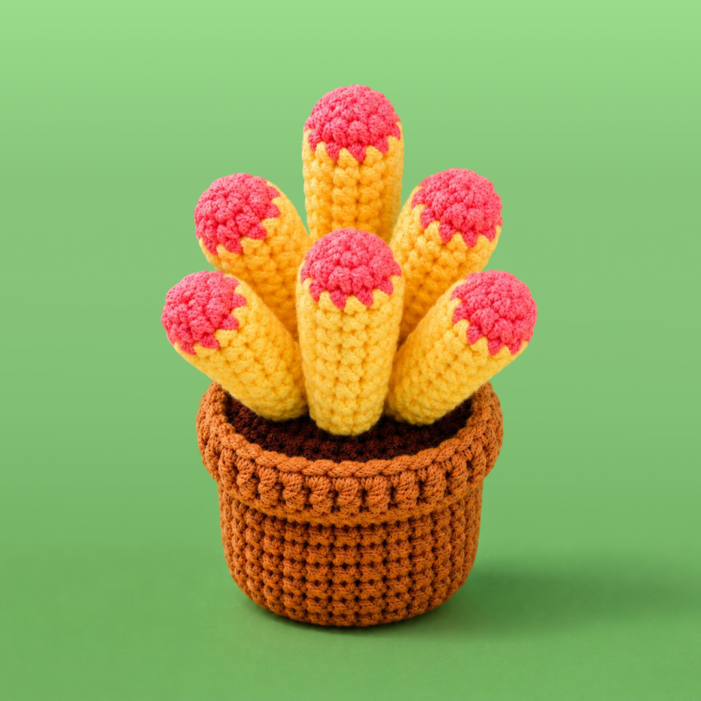 Cactus With Pink Buds