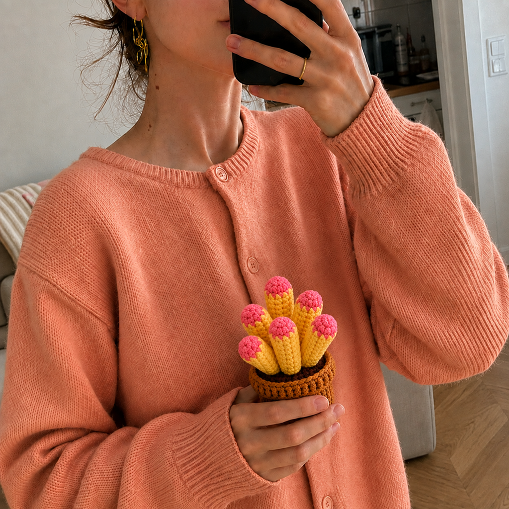 Cactus With Pink Buds