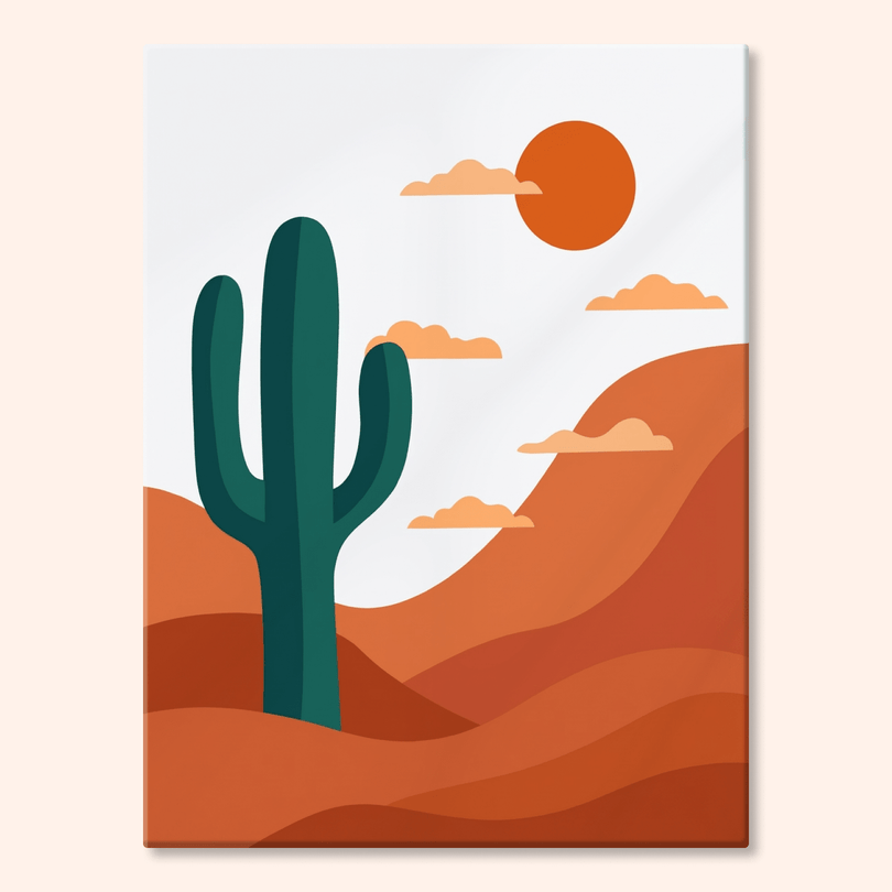 Paint by numbers - Cactus Dusk - MyArt