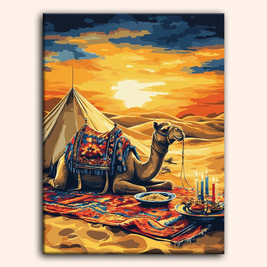 Paint by numbers - Camel Feast - MyArt