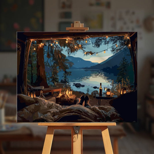 Paint by numbers - Campfire Bliss - MyArt