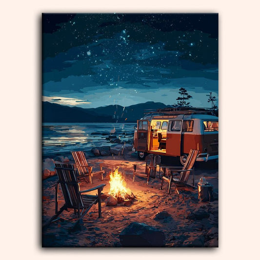 Paint by numbers - Campfire Glow - MyArt
