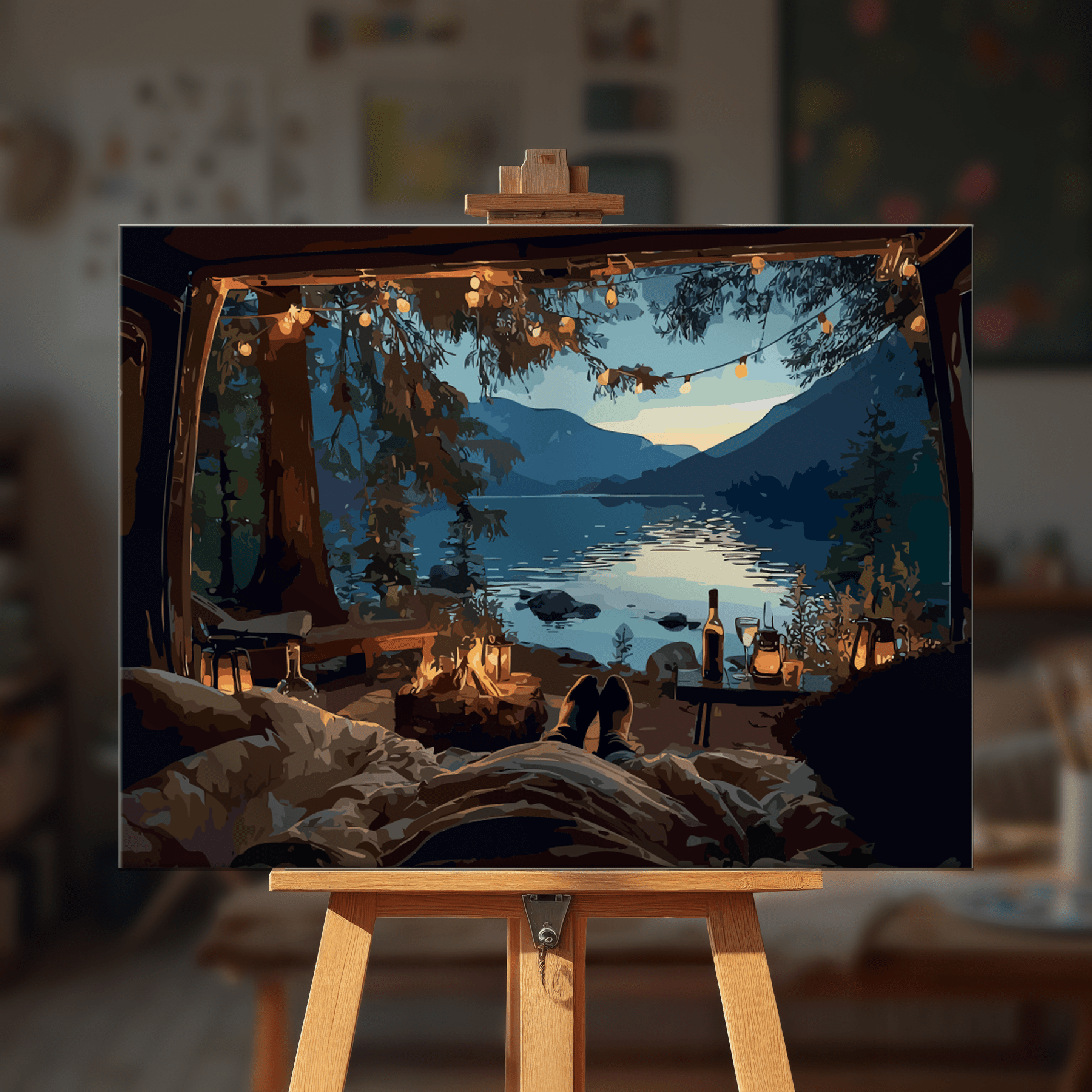 Paint by numbers - Campfire Bliss - MyArt