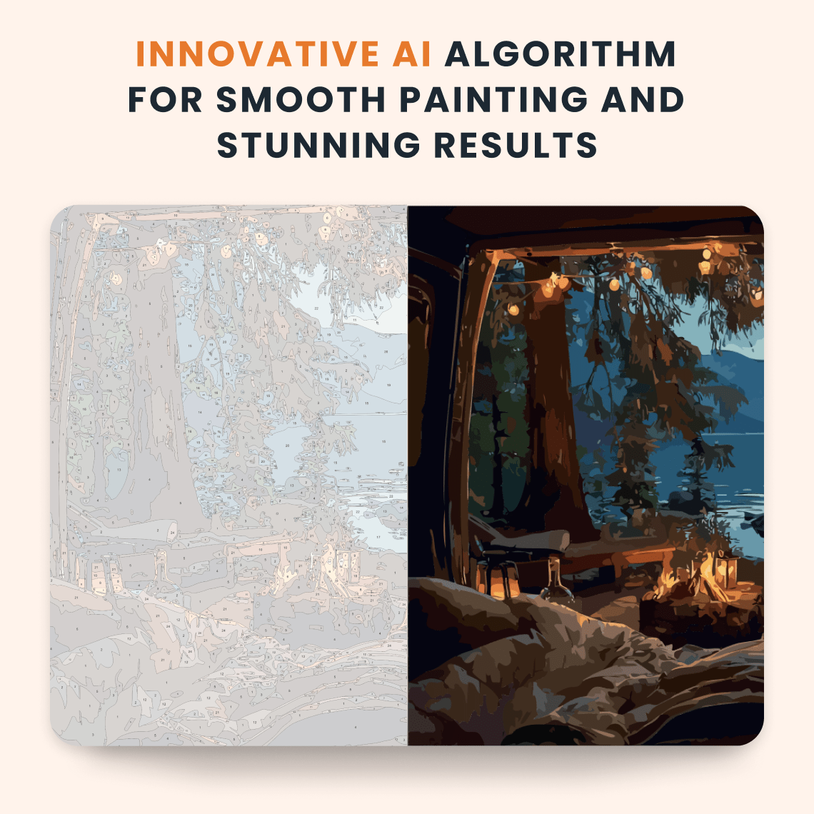 Paint by numbers - Campfire Bliss - MyArt