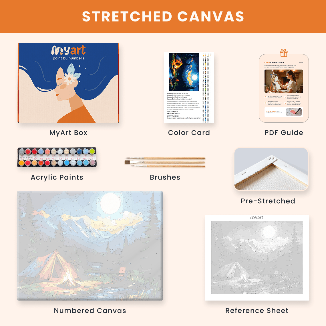 Paint by numbers - Campfire Dreams - MyArt