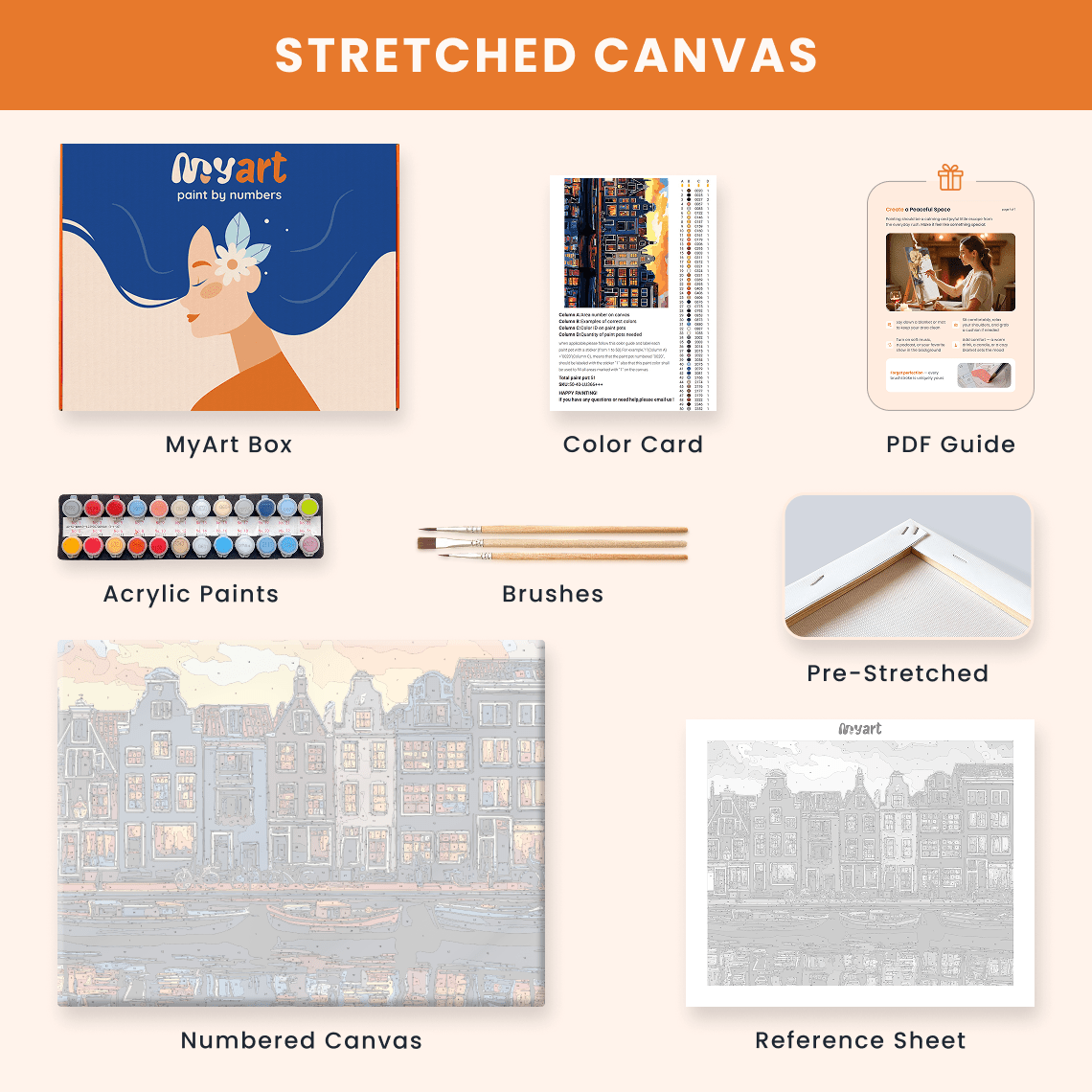 Paint by numbers - Canal Glow - MyArt