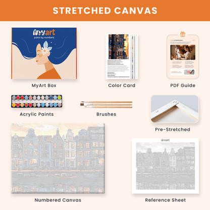 Paint by numbers - Canal Glow - MyArt